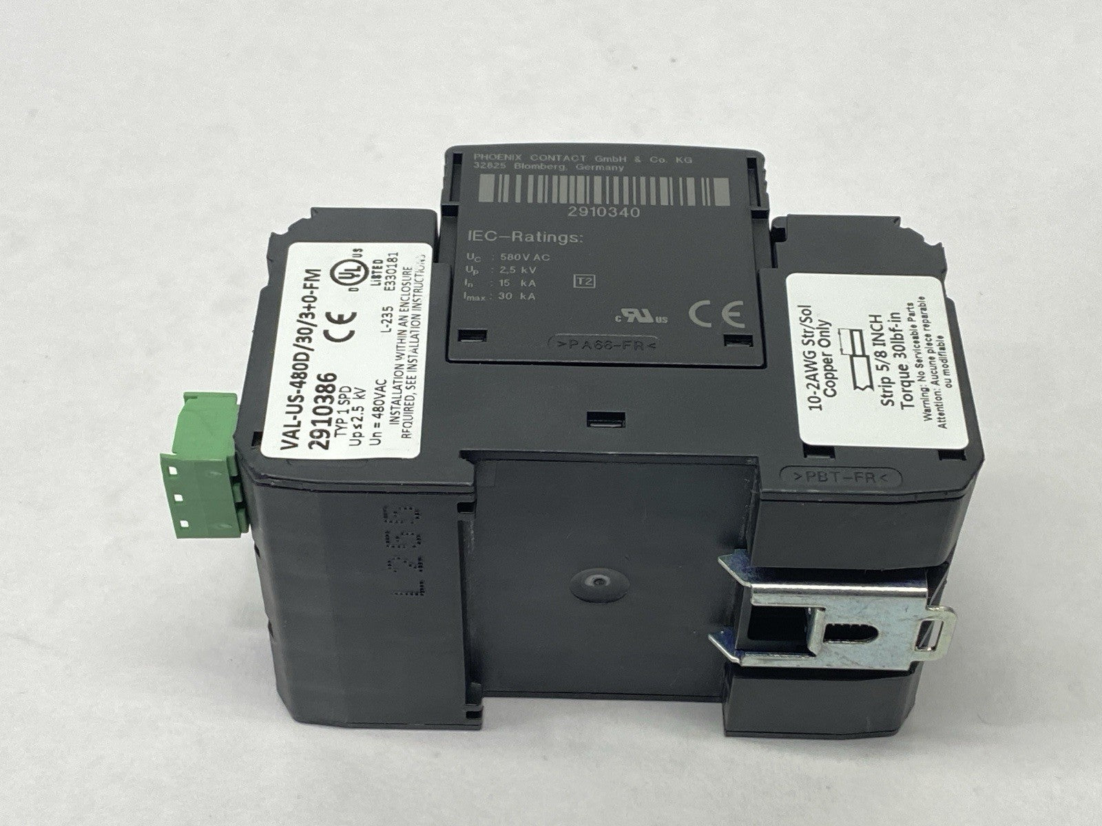 Phoenix Contact VAL-US-480D/30/3+0-FM Surge Protection Device 2910386 - Maverick Industrial Sales