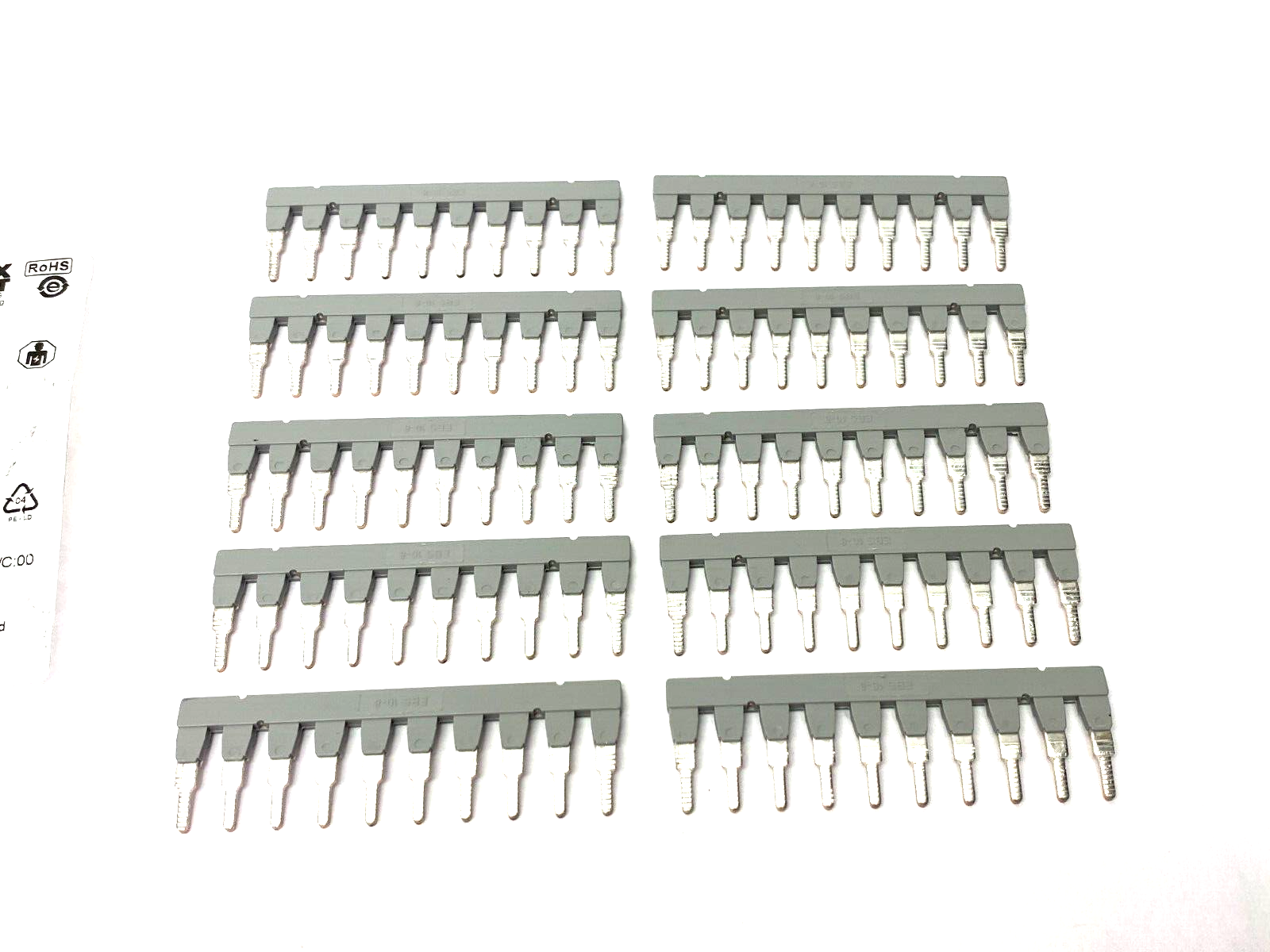 Phoenix Contact EBS 10-8 Gray Insertion Jumper Bridge 3118135 PKG OF 10 - Maverick Industrial Sales