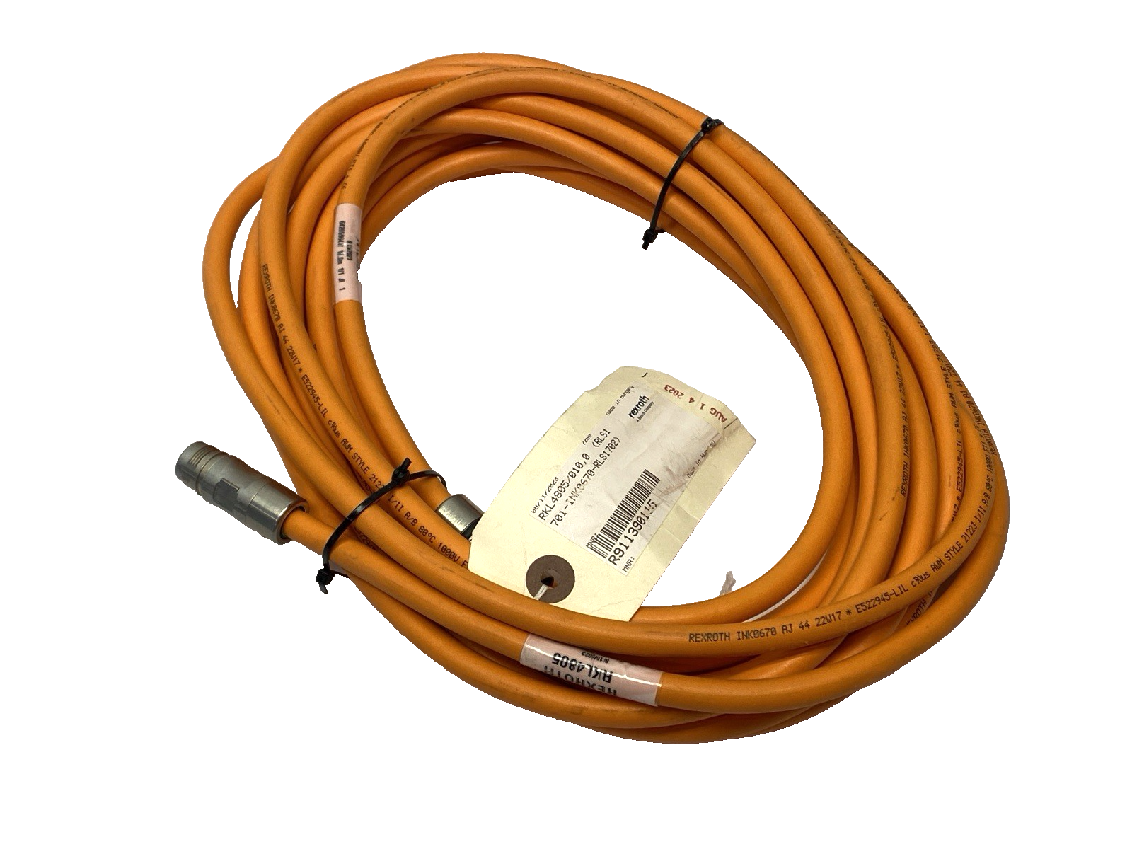 Rexroth RKL4805/010,0 Power Cable 5m R911390115 - Maverick Industrial Sales