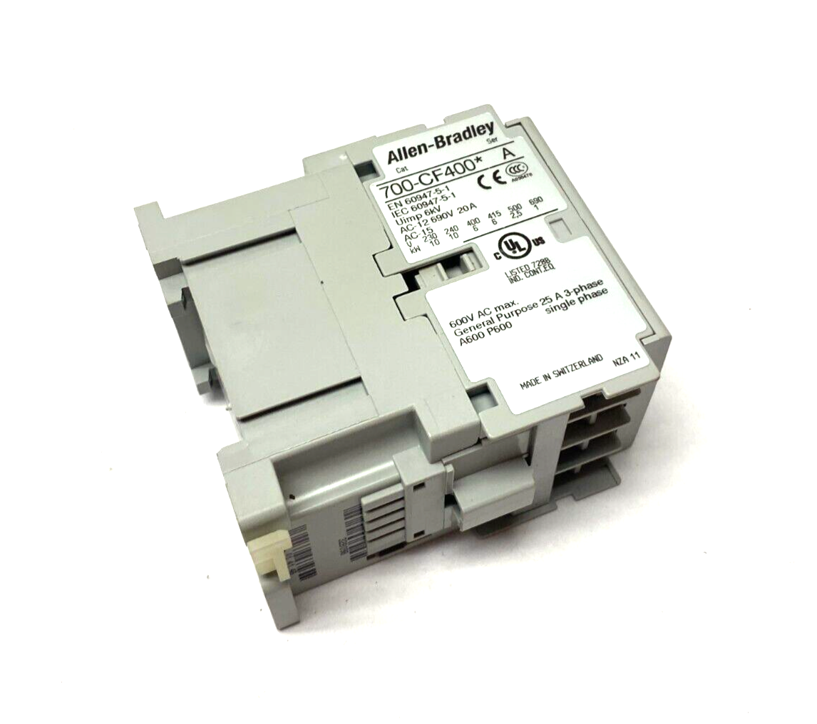 Allen Bradley 700-CF400D Ser. A Contactor 20A 690V - Maverick Industrial Sales