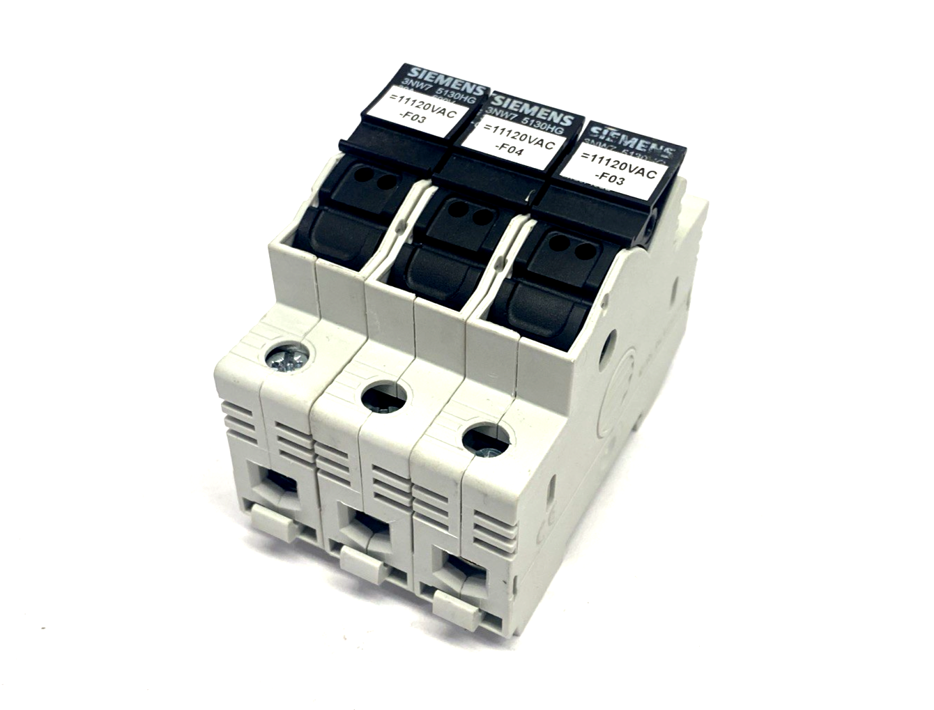 Siemens 3NW75130HG SENTRON Fuse Holder, Class CC, 1-Pole LOT OF 3 - Used - Maverick Industrial Sales