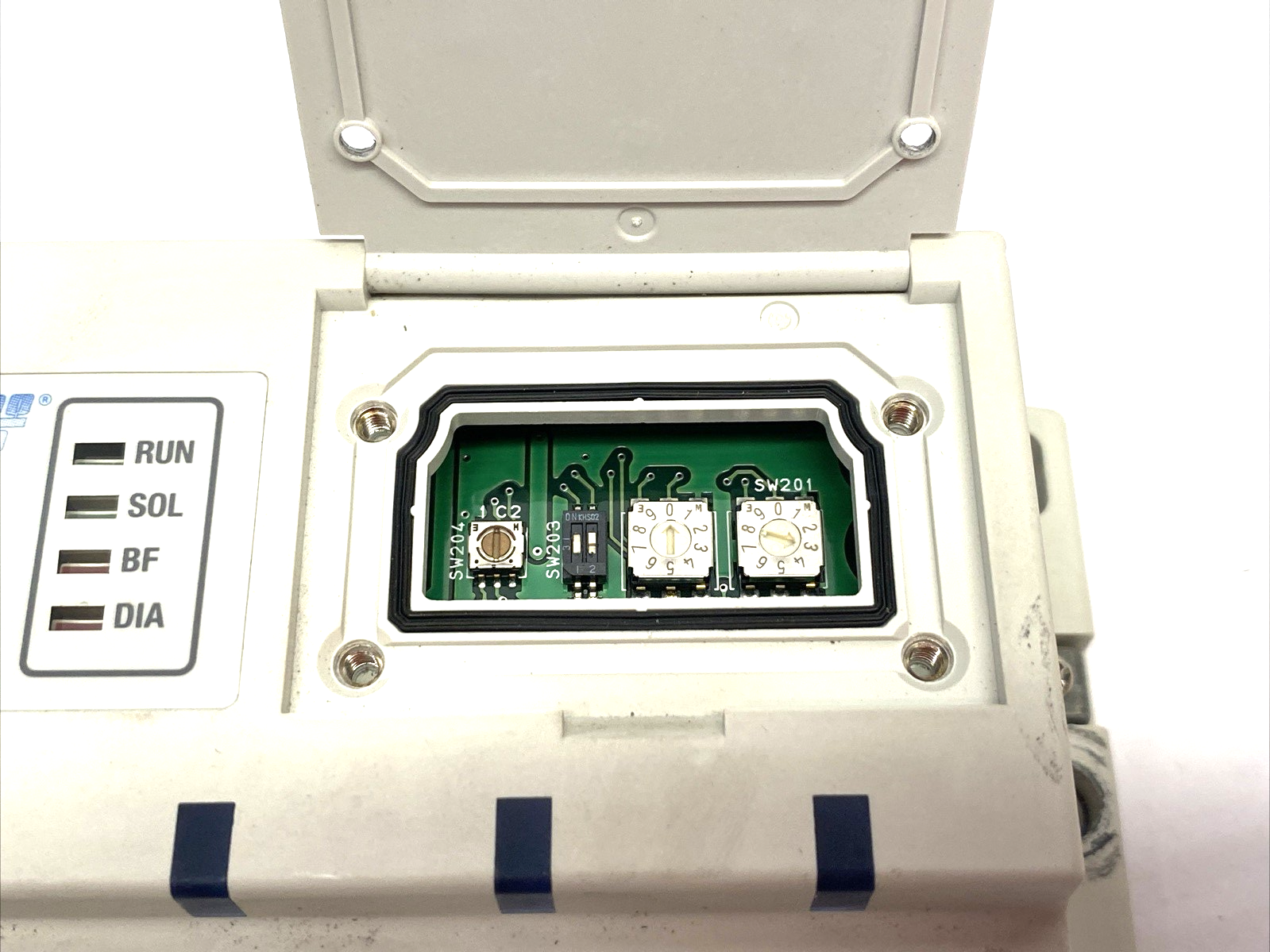 SMC EX500-GPR1A PROFIBUS Serial Interface IO Unit, 64/64 MISSING FRONT SCREWS - Maverick Industrial Sales