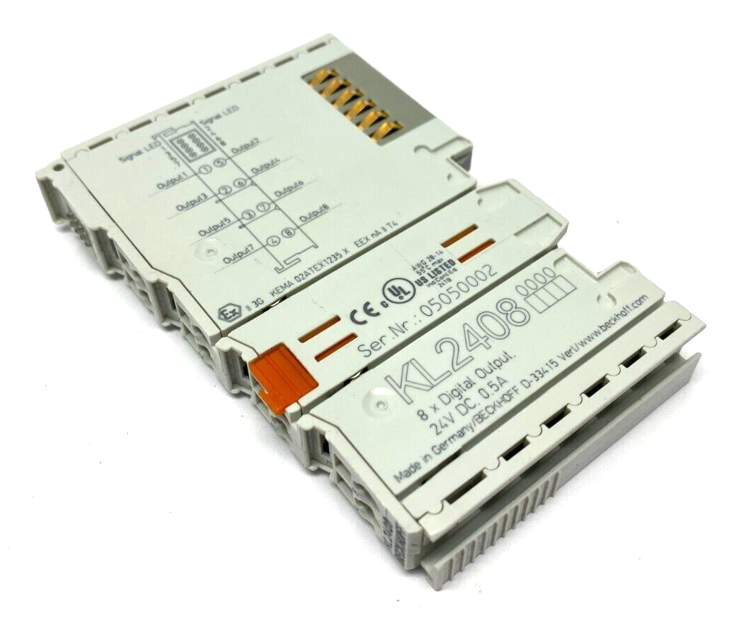 KL2408 | Beckhoff Digital Output Terminal 8-Channel 24VDC 0.5A - Used - Maverick Industrial Sales