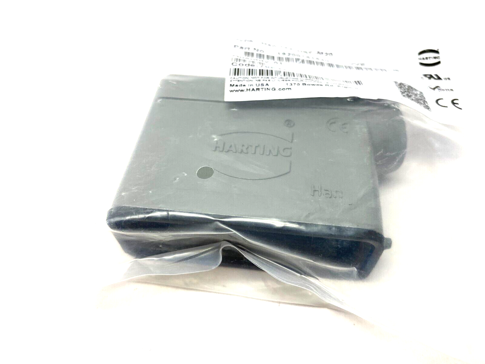 Harting 19200161540 Side Entry Heavy Duty Connector Hood, Han 16A-GS-M20 - Maverick Industrial Sales