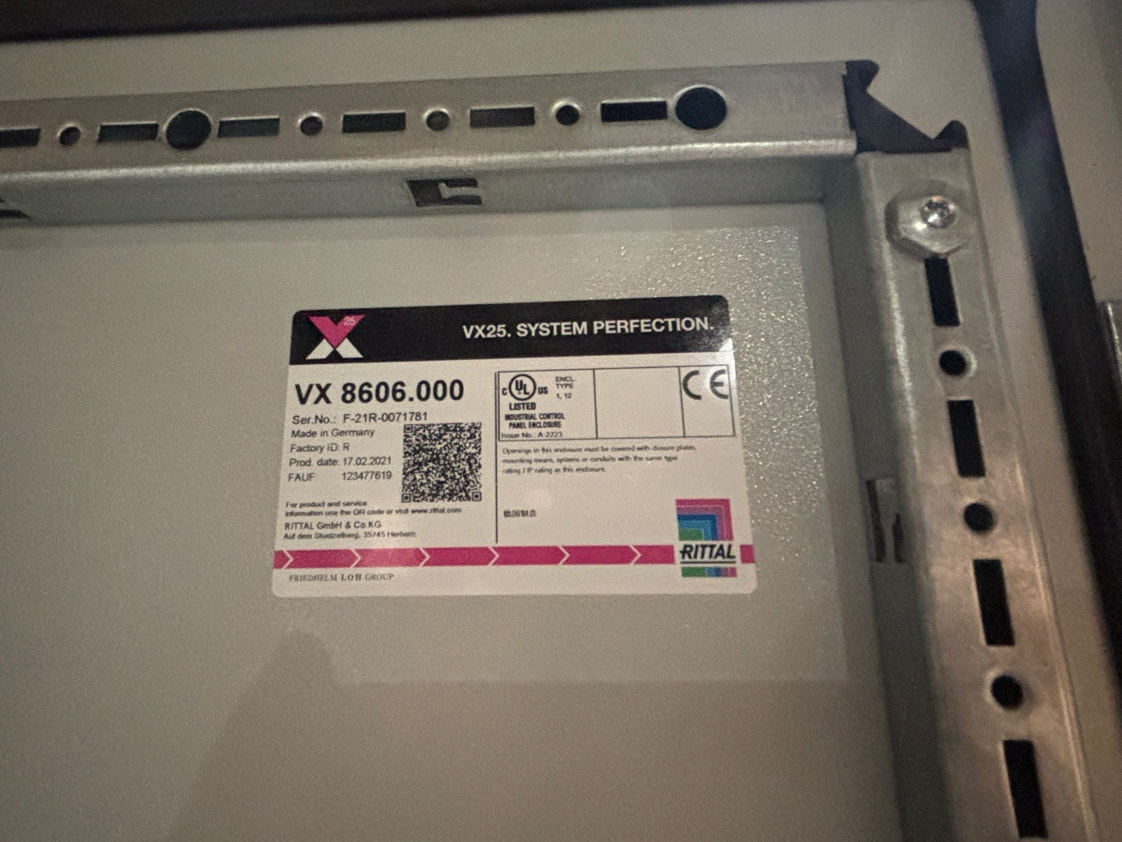 Rittal VX25 3-Bay Electrical Enclosure Cabinet VX 8606.00, VX 8806.00, 84x24x86 - Maverick Industrial Sales