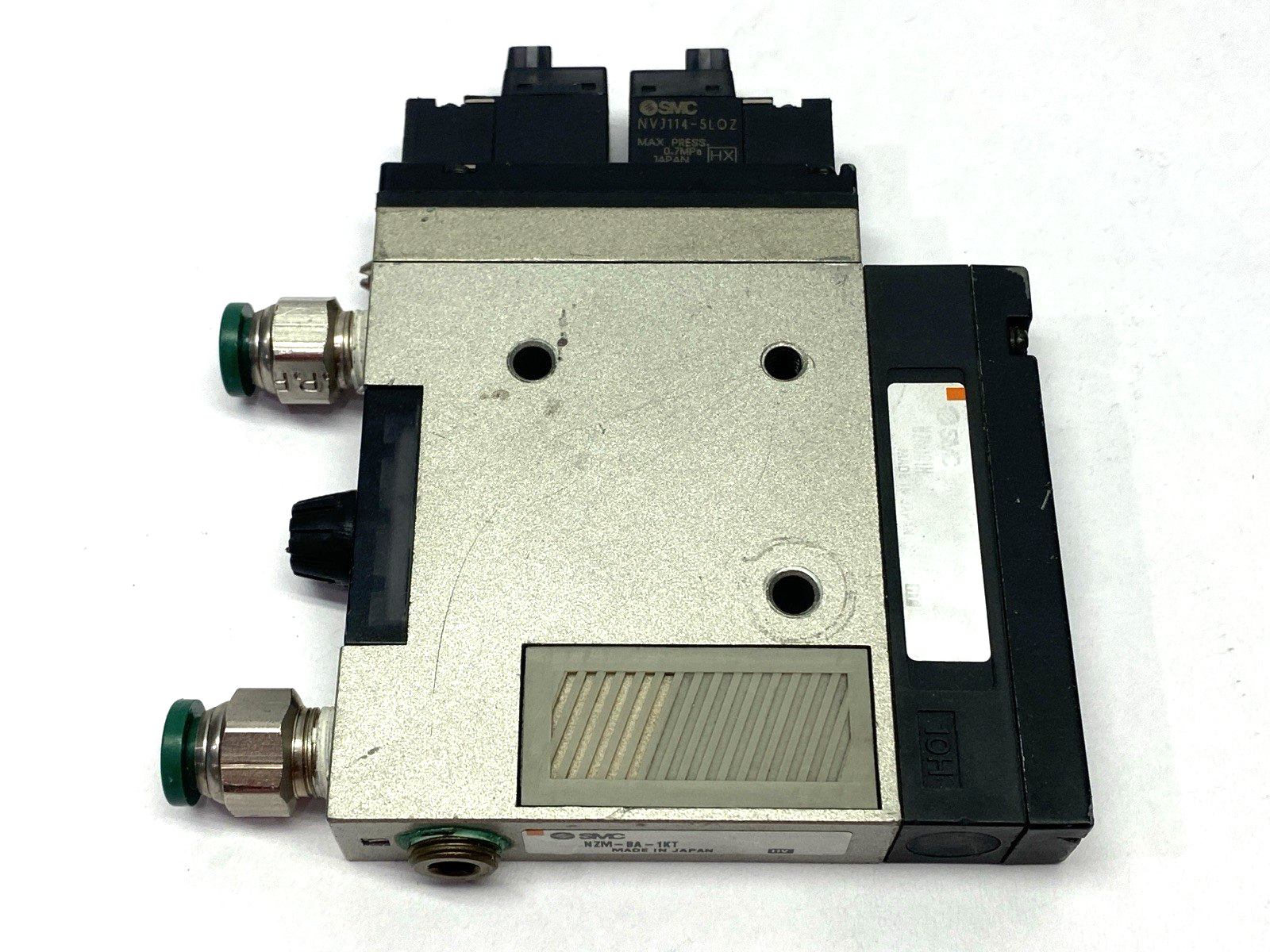 SMC NZM-BA-1KT NZM101H Vacuum Ejector 7 Bar 100PSI 24VDC NVJ114-5LOZ - Maverick Industrial Sales
