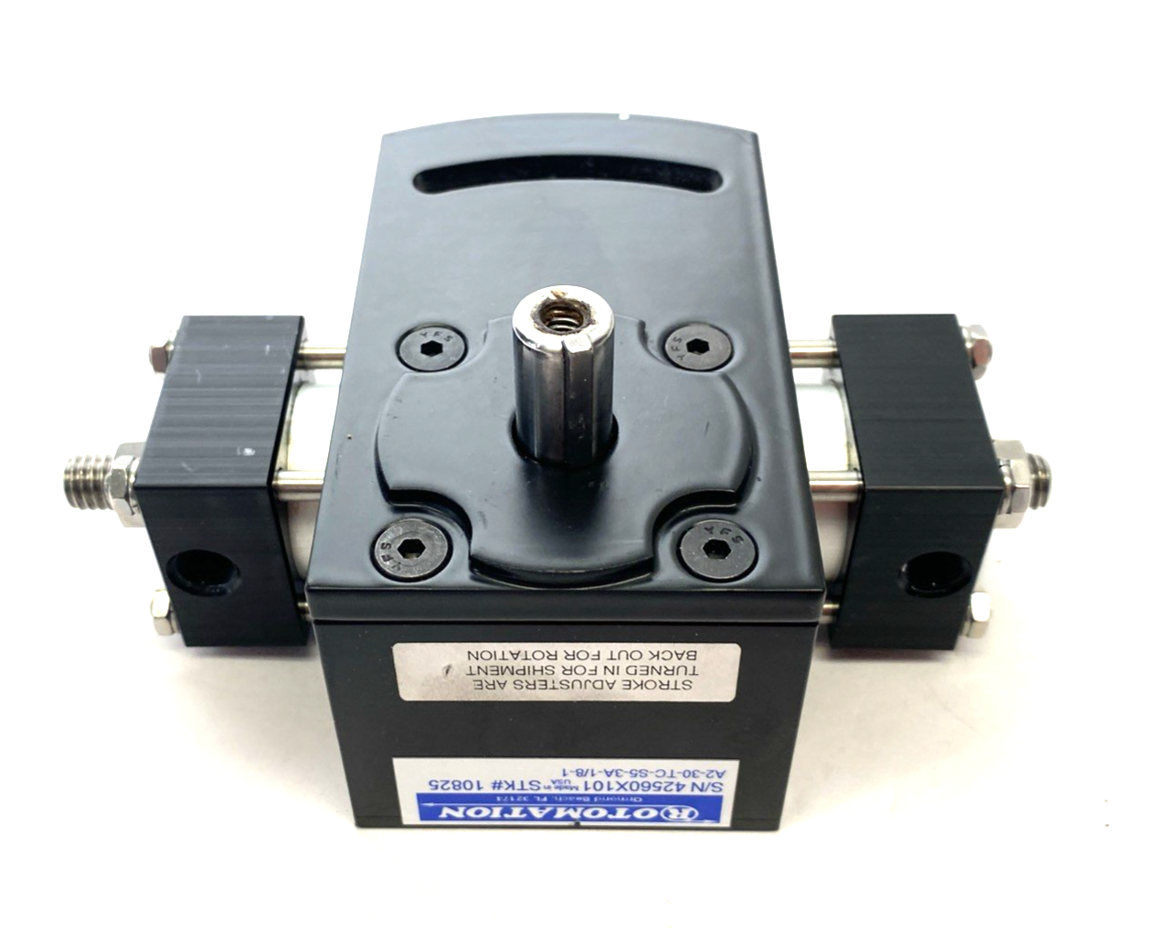 Rotomation A2-30-TC-S5-3A-1/8-1 Rotary Actuator Single Rack, 30-Degree Rotation - Maverick Industrial Sales