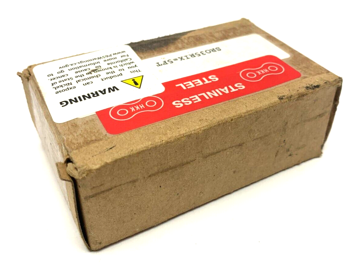 HHK Chain SR035RIX=5FT Stainless Steel Roller Chain Link 5' - New – Open box - Maverick Industrial Sales