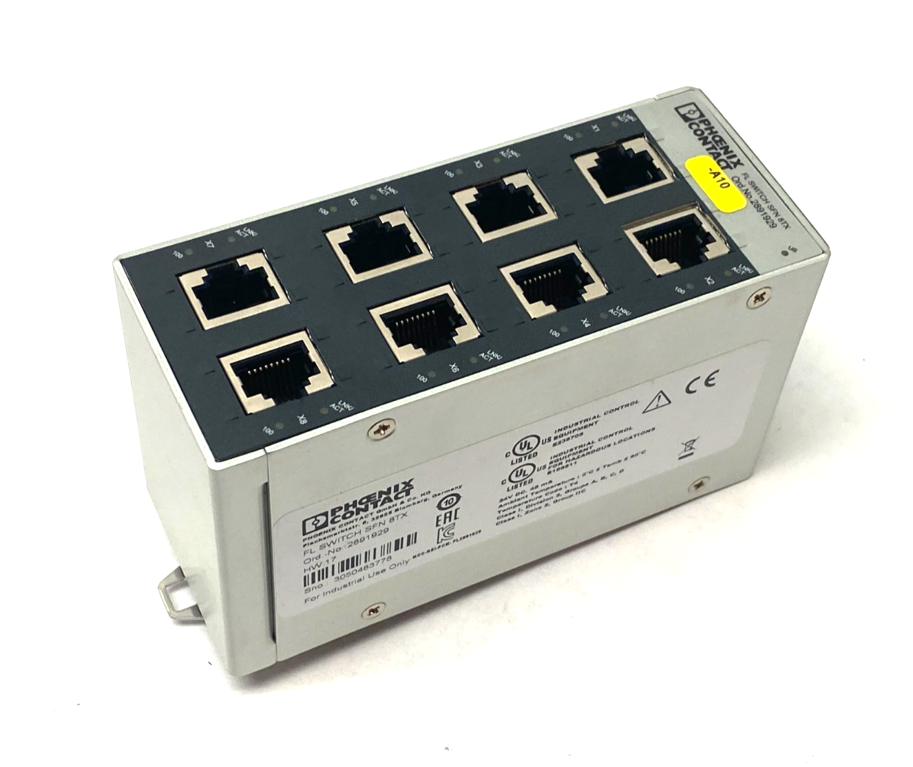 Phoenix Contact FL SWITCH SFN 8TX Industrial Ethernet Switch 8-Port 2891929 - Maverick Industrial Sales