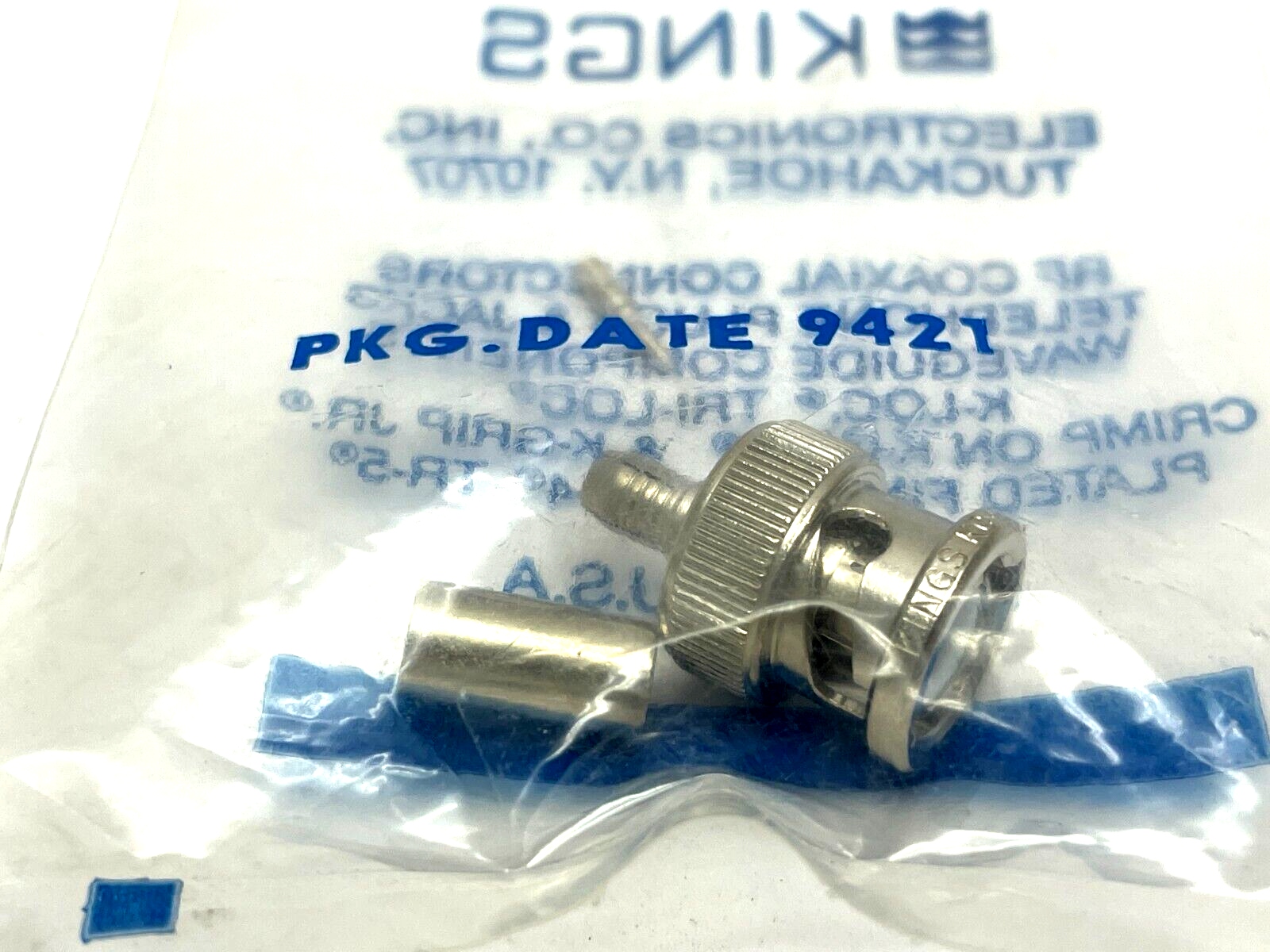 Kings KC-59-279 RF Coaxial Connector - Maverick Industrial Sales