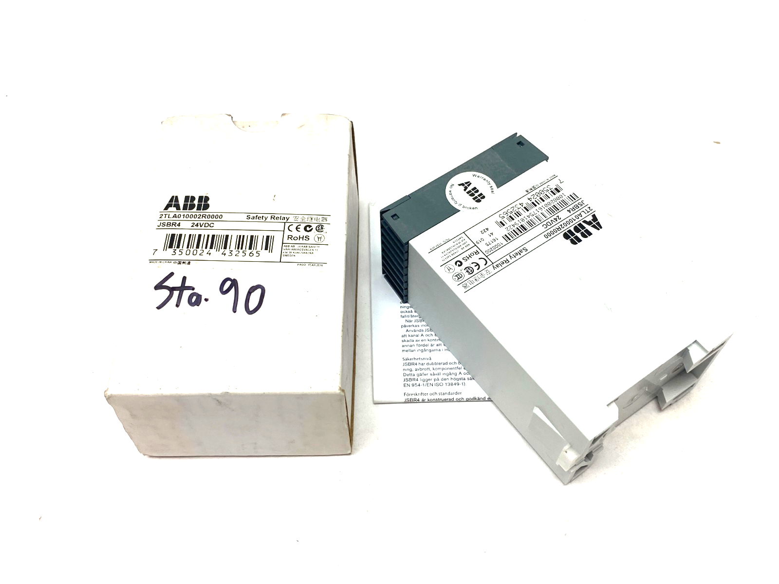 ABB 2TLA010002R0000 Jokab Safety Relay 24VDC JSBR4 - Maverick Industrial Sales