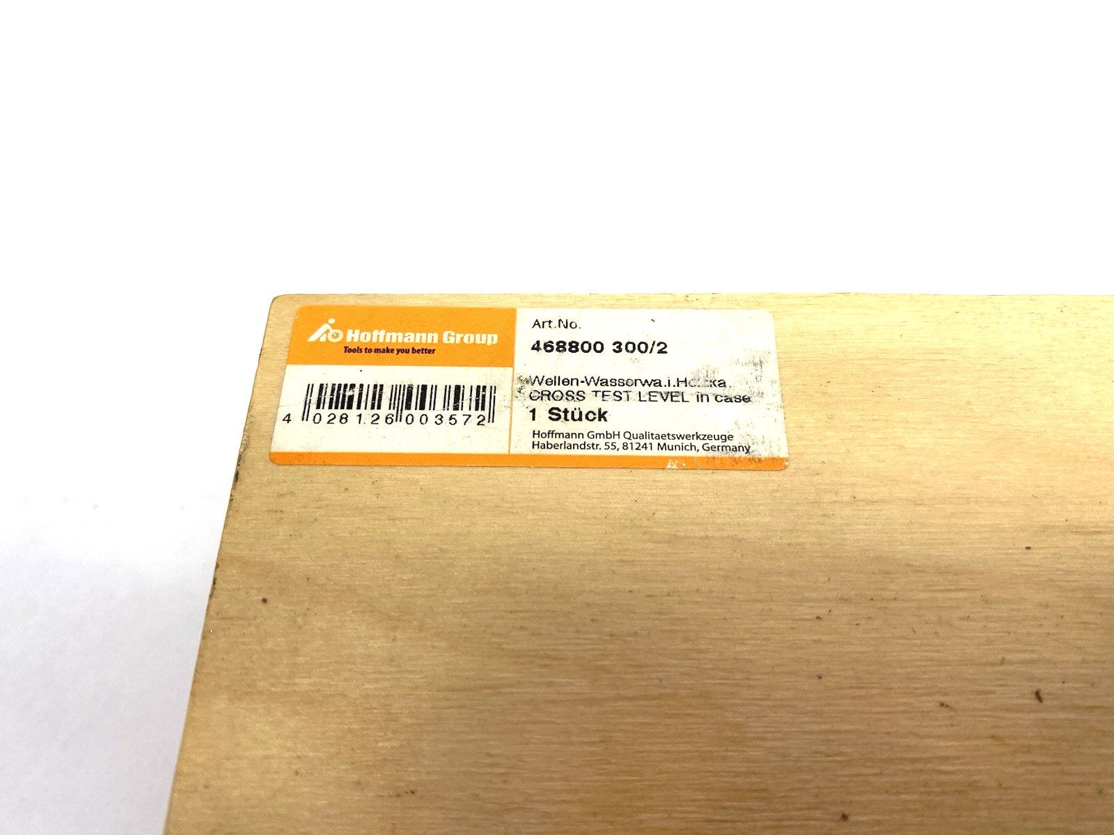 Hoffmann Group 468800 300/2 Shaft Spirit Level Base Length×Accuracy: 300/2 mm - Maverick Industrial Sales