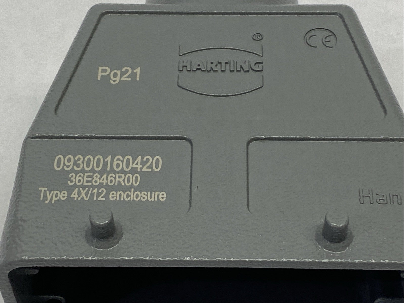 Harting Han B Hood Top Entry HC 4 Pegs PG 21 Connector Hood 0930016042