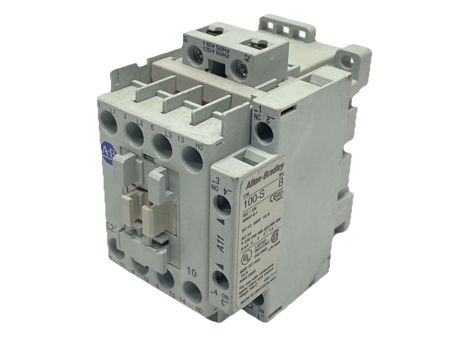 Allen Bradley 100-C23D10 Ser C Contactor 32A 690V 24VDC w/ 100-S Ser B - Maverick Industrial Sales