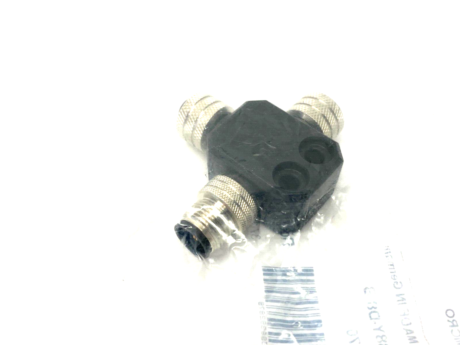 Allen Bradley 898D-438Y-D8 Ser. B Cable Splitting DC Micro Tee Black 5-Pin - Maverick Industrial Sales