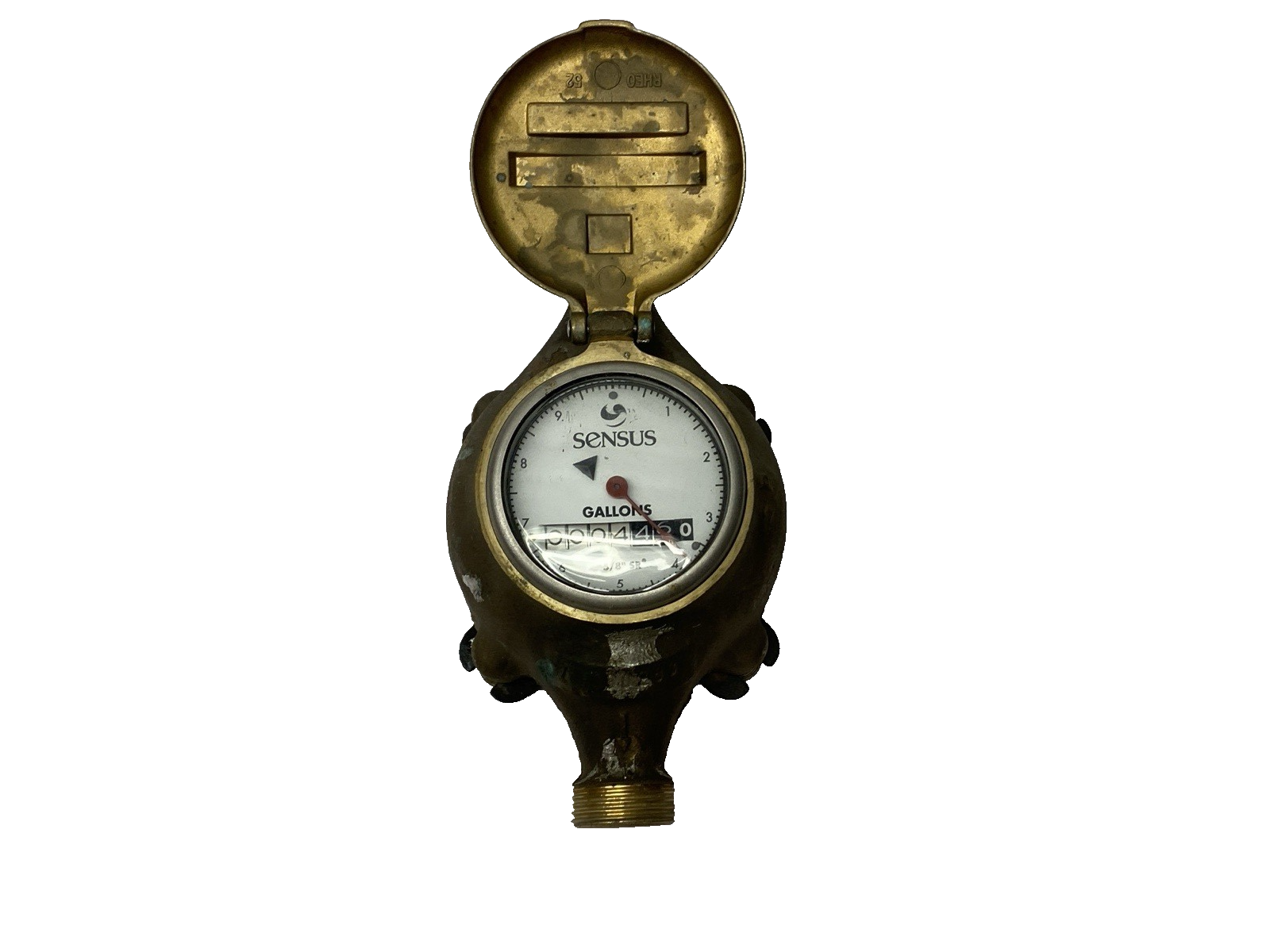 5/8" SR | Sensus Brass Body Water Meter - Used - Maverick Industrial Sales
