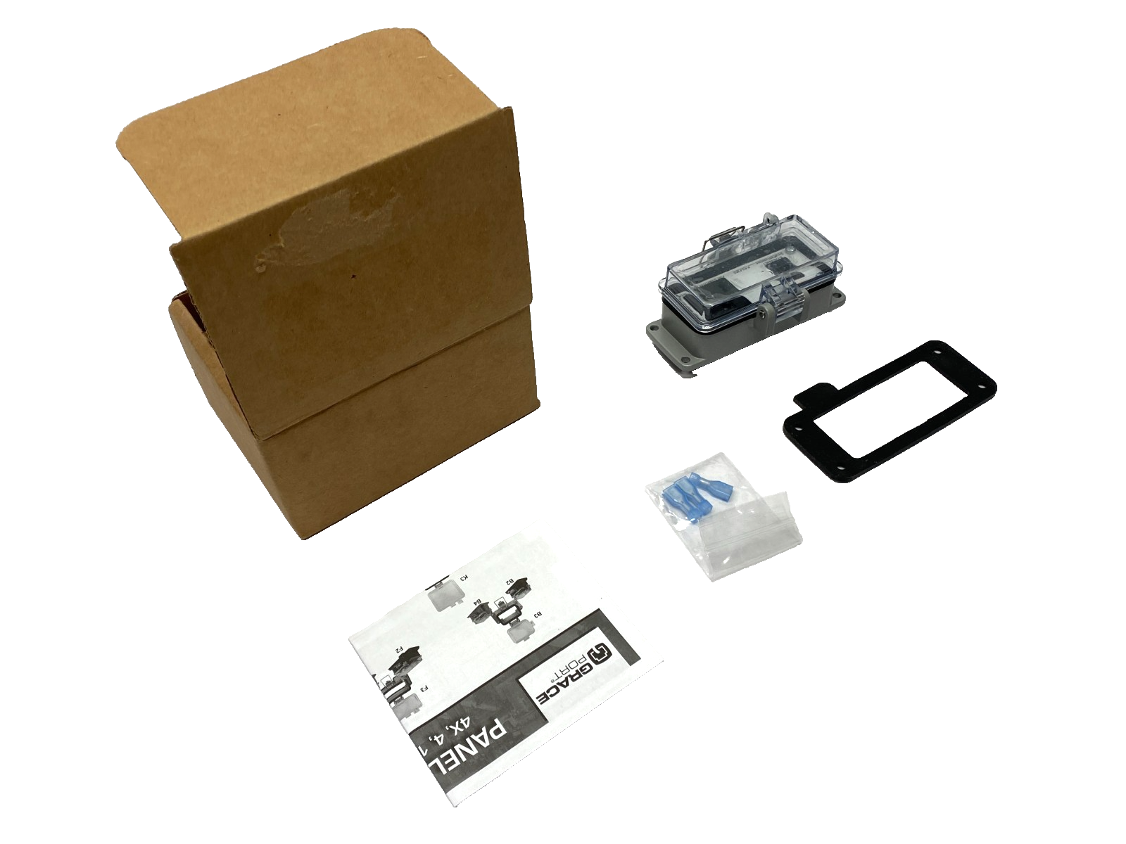 P-R2-F3R0 | Grace Port Ethernet Panel Interface Connector N12/4/CAT 5 RJ45 - New – Open box - Maverick Industrial Sales