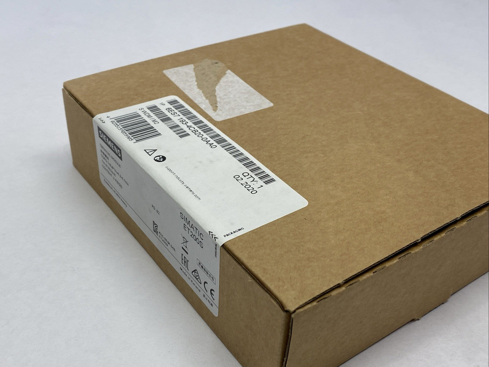 Siemens 6ES7 193-4CB20-0AA0 SIMATIC ET200S Terminal Module BOX OF 5 - Maverick Industrial Sales