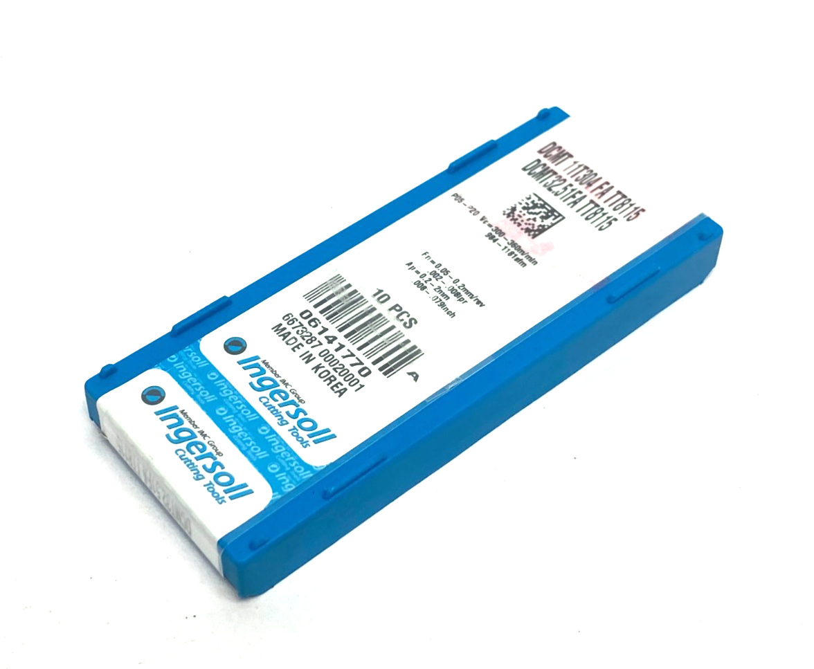 Ingersoll DCMT32.51FA TT8115 ISOTurn Chipbreaker Inserts 06141770 PKG OF 10 - Maverick Industrial Sales