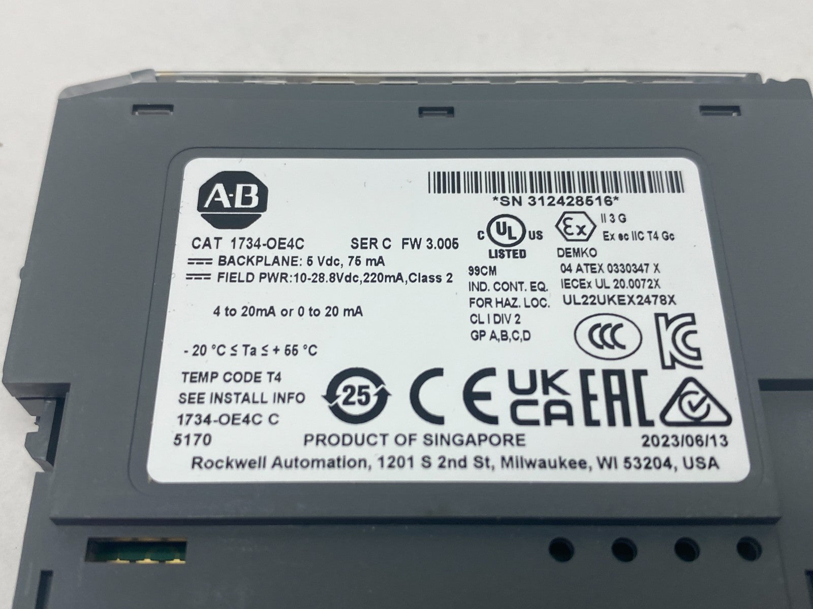 1734-OE4C | Allen Bradley Ser. C Point I/O Analog Output Module 4-Point - New – Open box - Maverick Industrial Sales