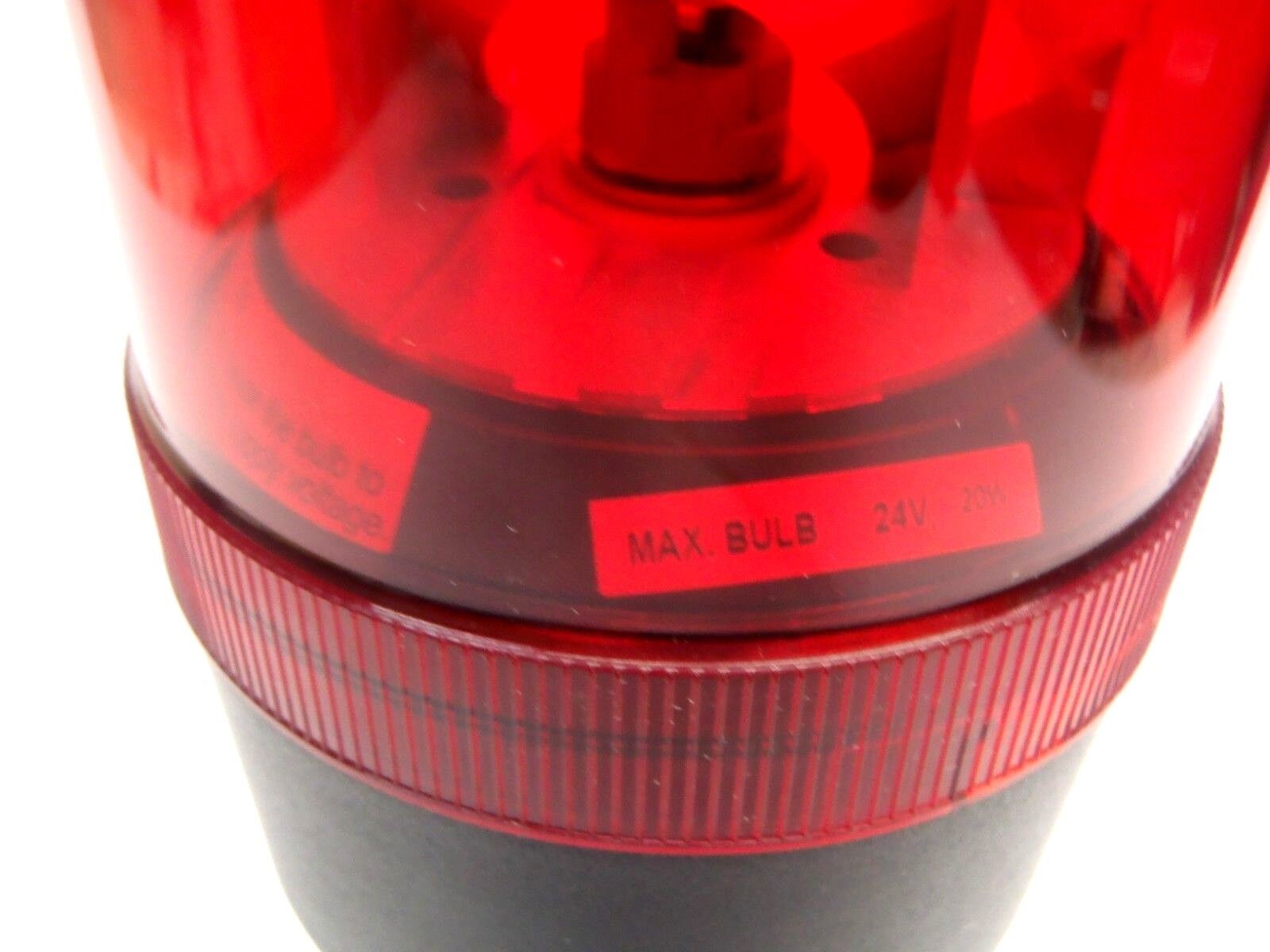 Allen Bradley 855BS-T24RH4 Round 90mm Beacon, Rotating Halogen Red 24V & Base - Maverick Industrial Sales