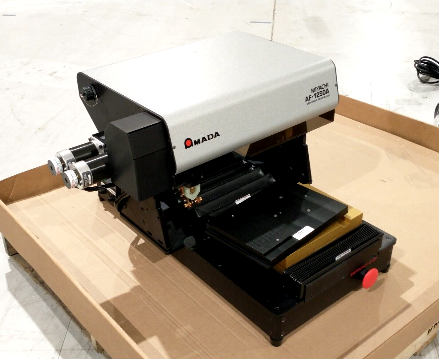AMADA MIYACHI AF-1250A Seam Sealer Weld System HF-2500A Benchmark Unit - Maverick Industrial Sales