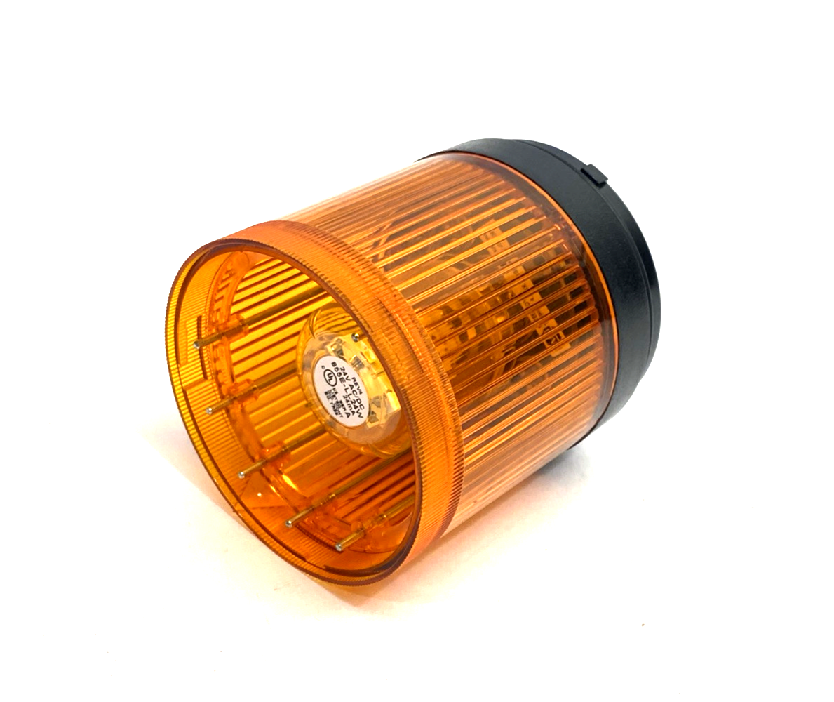 Allen Bradley 855T-B24DN5 Ser. B 70mm Amber Stack Light w/ 855E-LL24W LED Bulb - Used - Maverick Industrial Sales