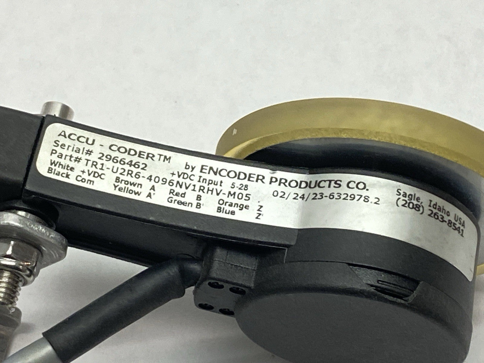 TR1-U2R6-4096NV1RHV-M05 | Encoder Products Accu-Coder Measuring Wheel 5-28VDC - Used - Maverick Industrial Sales