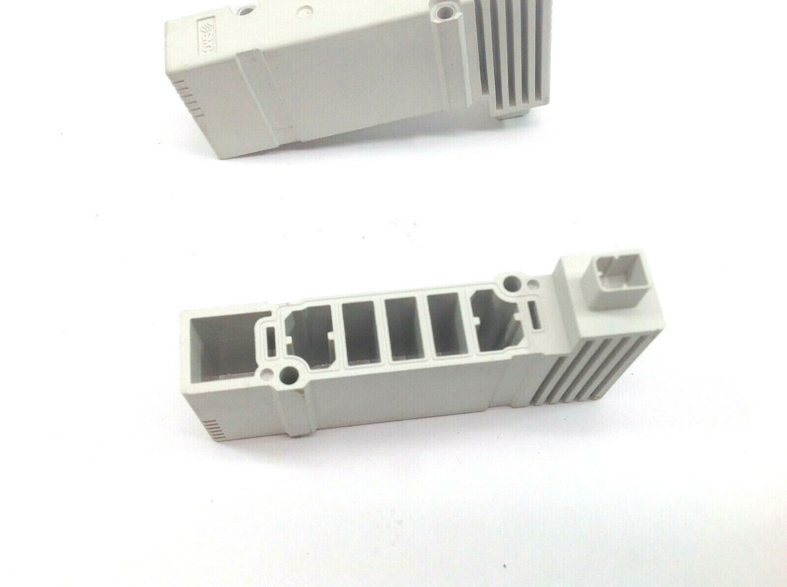 SMC Pneumatic Valve Manifold Blank Lot of 2 - Maverick Industrial Sales