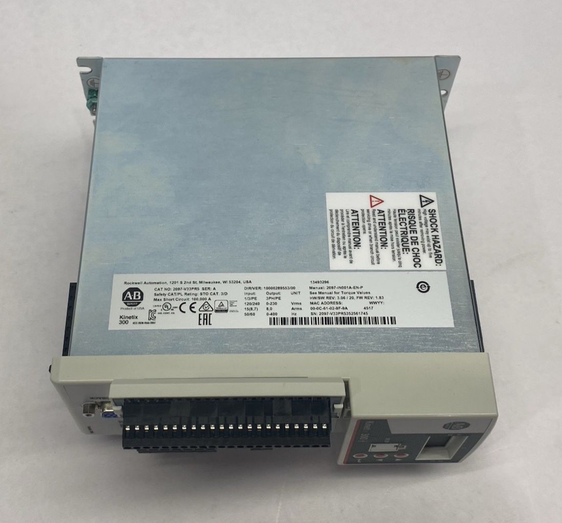 Allen Bradley 2097-V33PR5 Ser. A Kinetix 300 Servo Drive, Indexing Mode, 3-phase - Maverick Industrial Sales