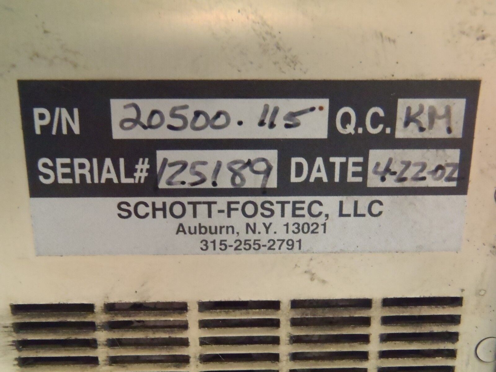 Schott-Fostec 20500 Ace I With Solenoid Controlled Shutter - Maverick Industrial Sales