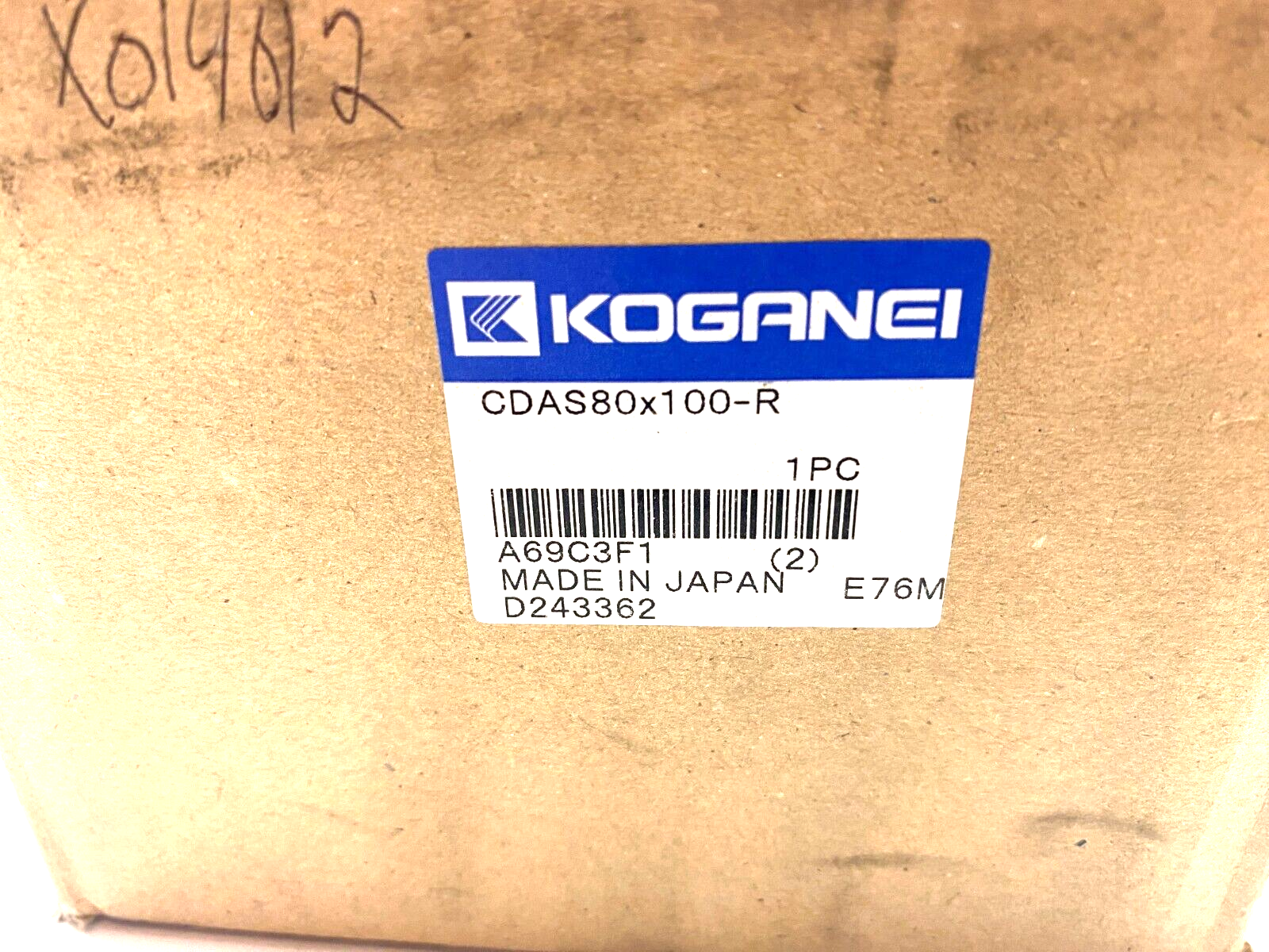 CDAS80X100-R | Koganei Pneumatic Jig Cylinder 80mm Bore 100mm Stroke - New – Open Box - Maverick Industrial Sales
