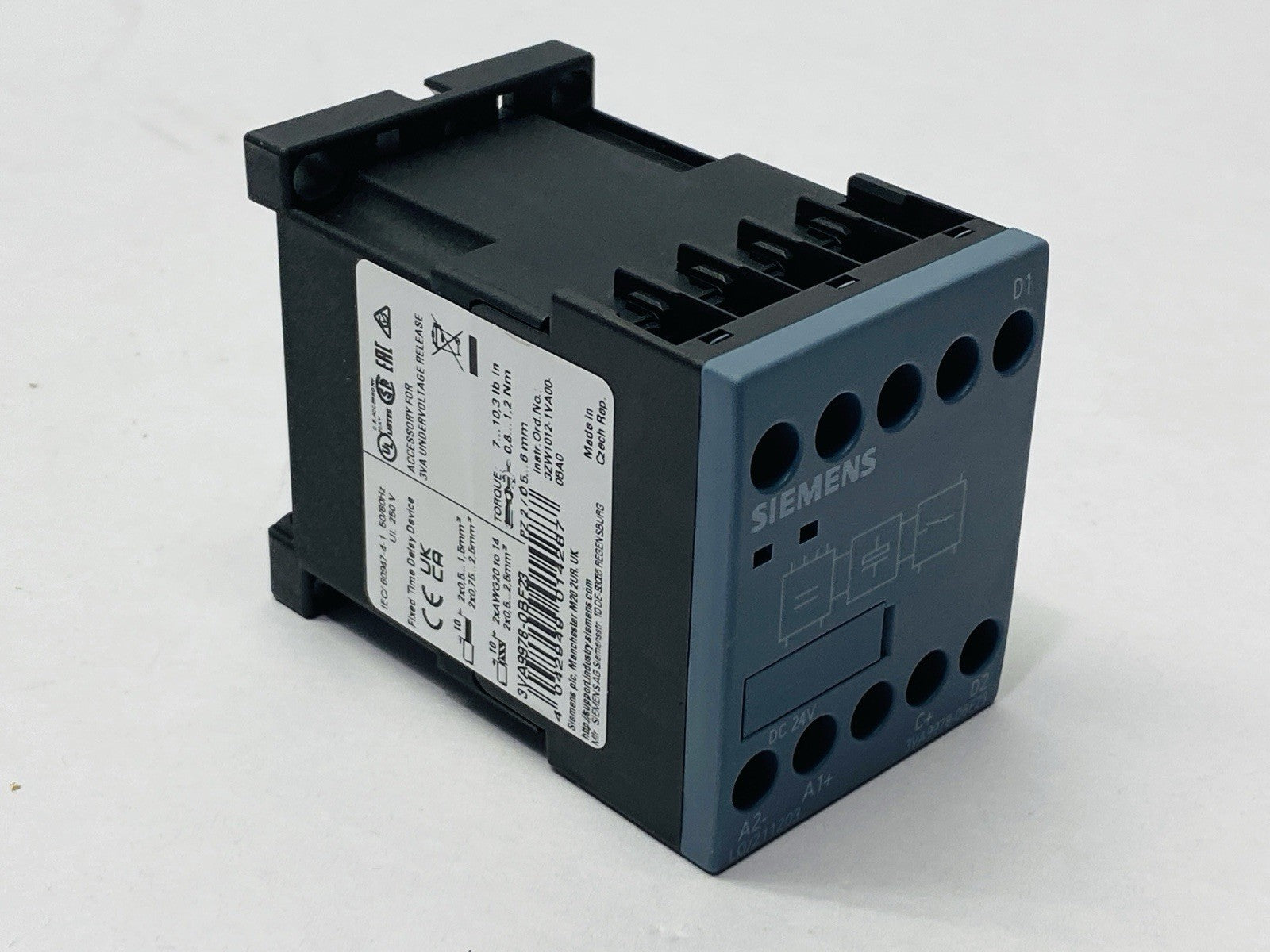 Siemens 3VA9978-0BF23 Fixed Time Delay Device 24VDC - Maverick Industrial Sales