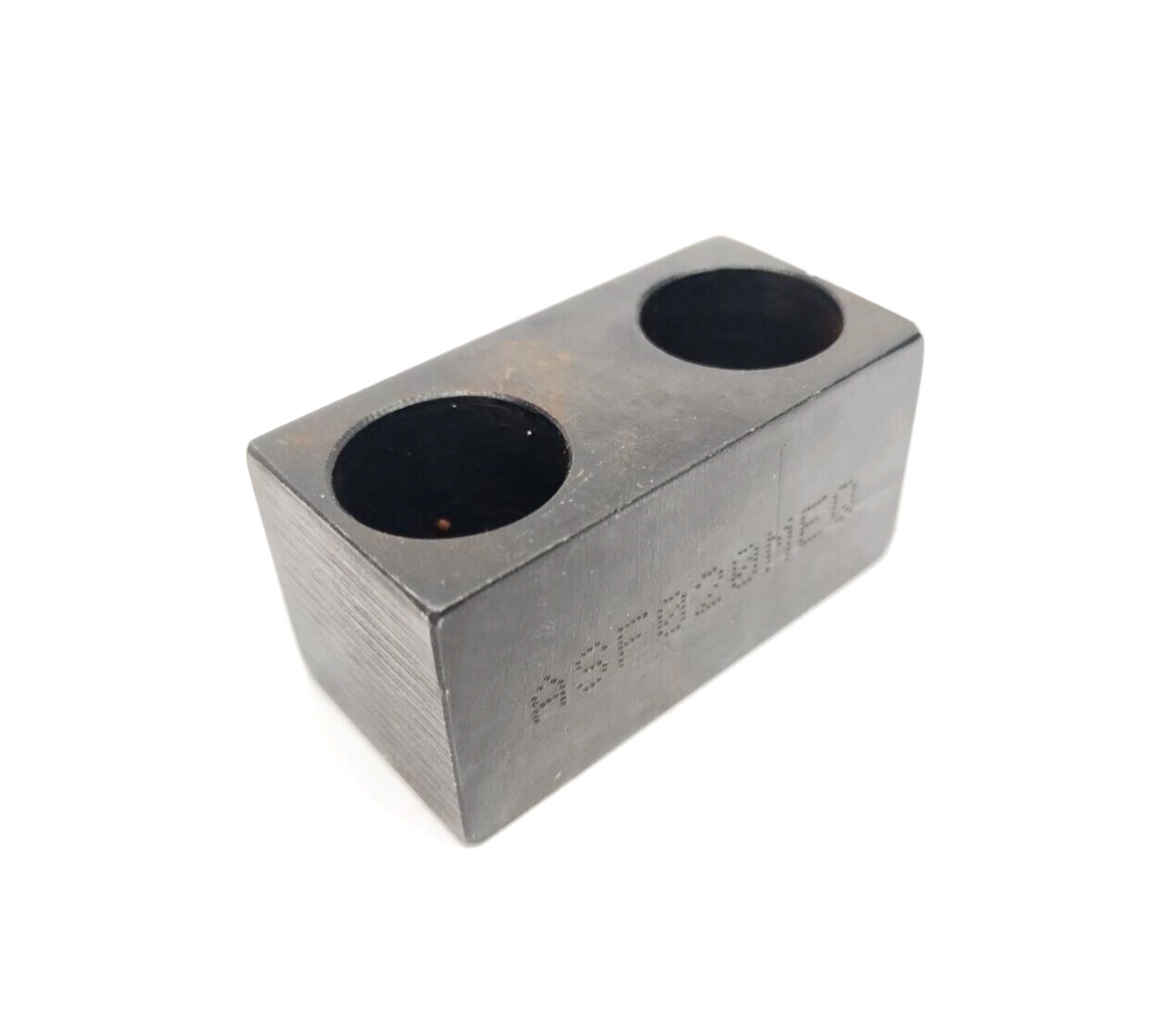 ASF020, ASF020MEQ | NAAMS ASF020 Flat Stop Block 2 Hole C/Bore For M10 Socket Head Screws LOT OF 5 - New – Open box - Maverick Industrial Sales