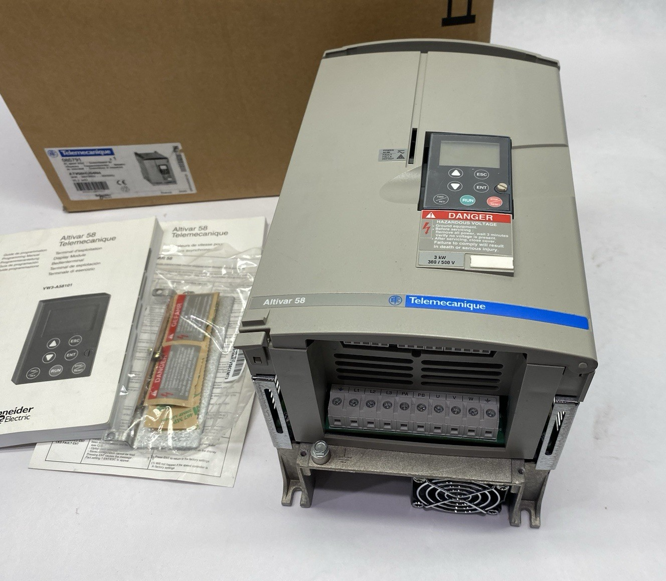 Telemecanique ATV58HU54N4 Altivar 58 Adjustable Speed Drive 3kW, Class A Filter - Maverick Industrial Sales