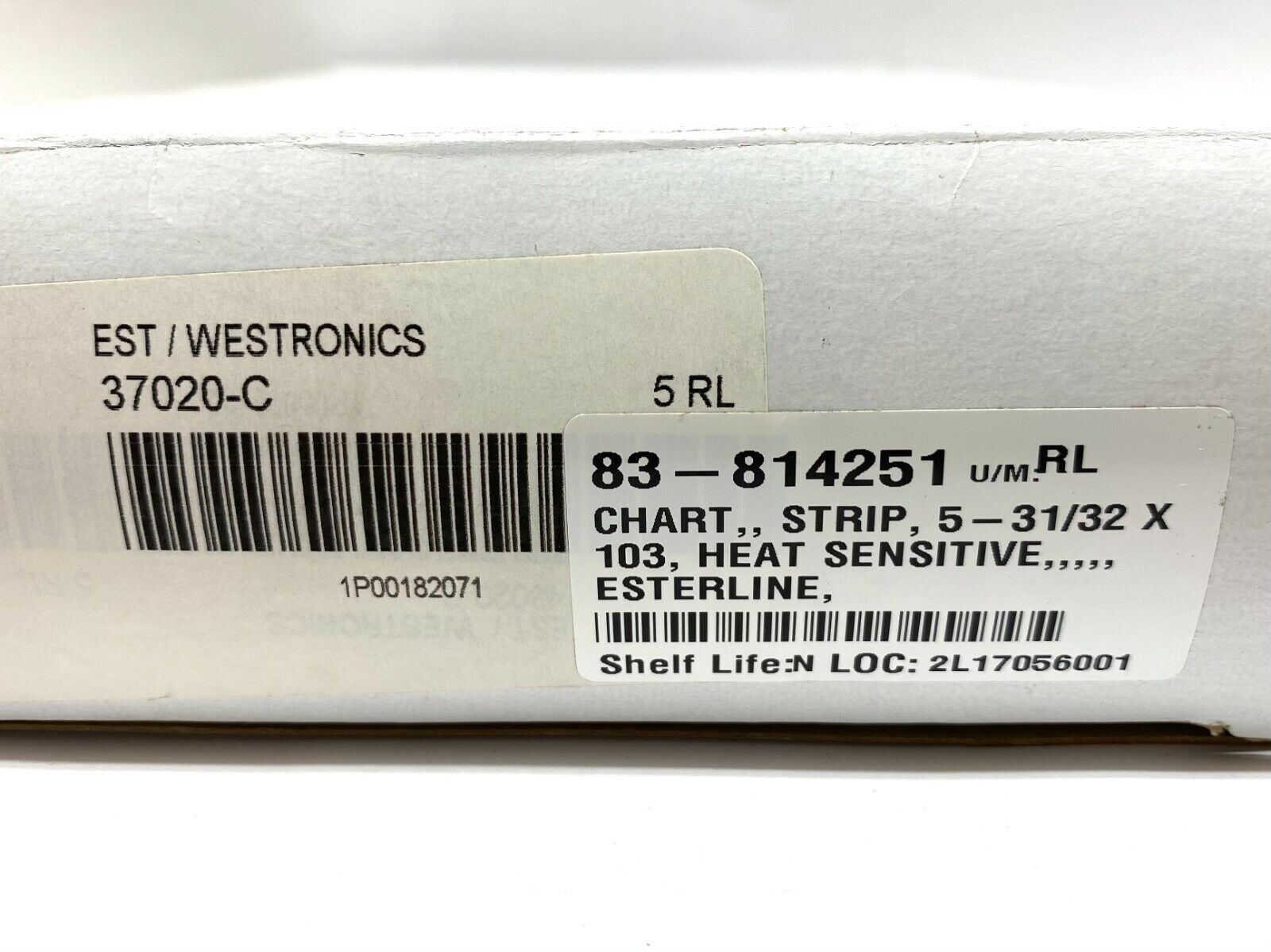Westronics 37020-C Strip Charts 5-31/32" x 103' BOX OF 5 Rolls - Maverick Industrial Sales