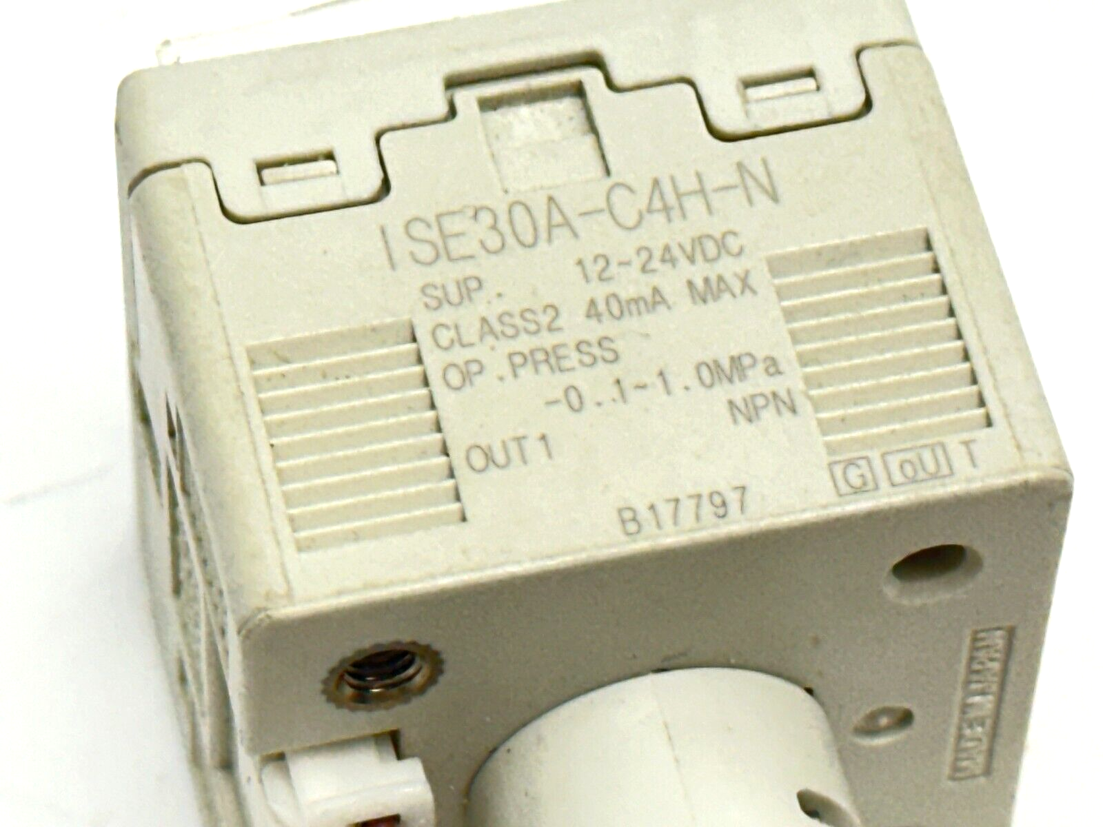 SMC ISE30A-C4H-N Digital Pressure Switch 40mA 12-24VDC - Maverick Industrial Sales