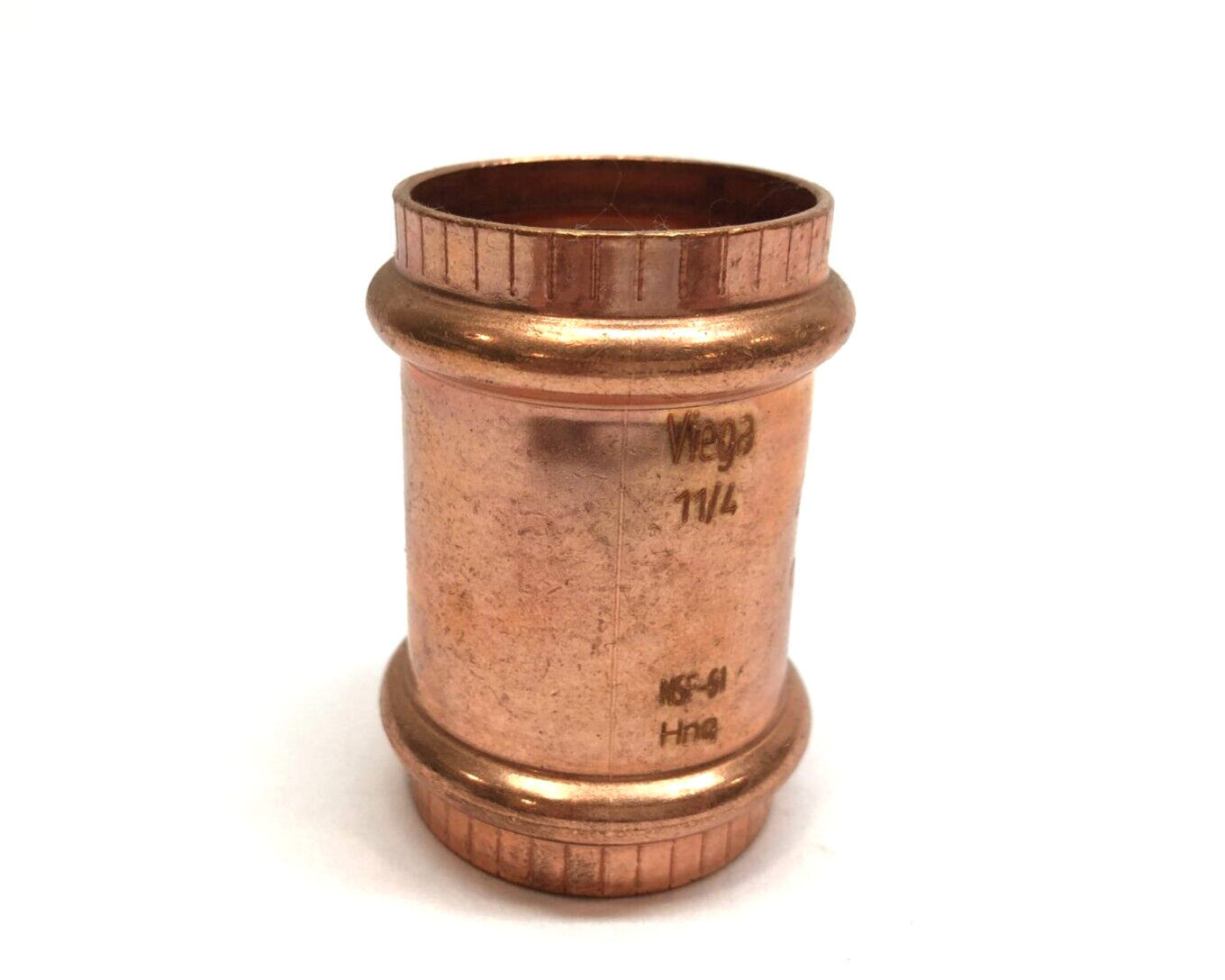 Viega 78062 ProPress Coupling Fitting, 1-1/4" x 1-1/4", W/ Stop, 3AV24 - Maverick Industrial Sales