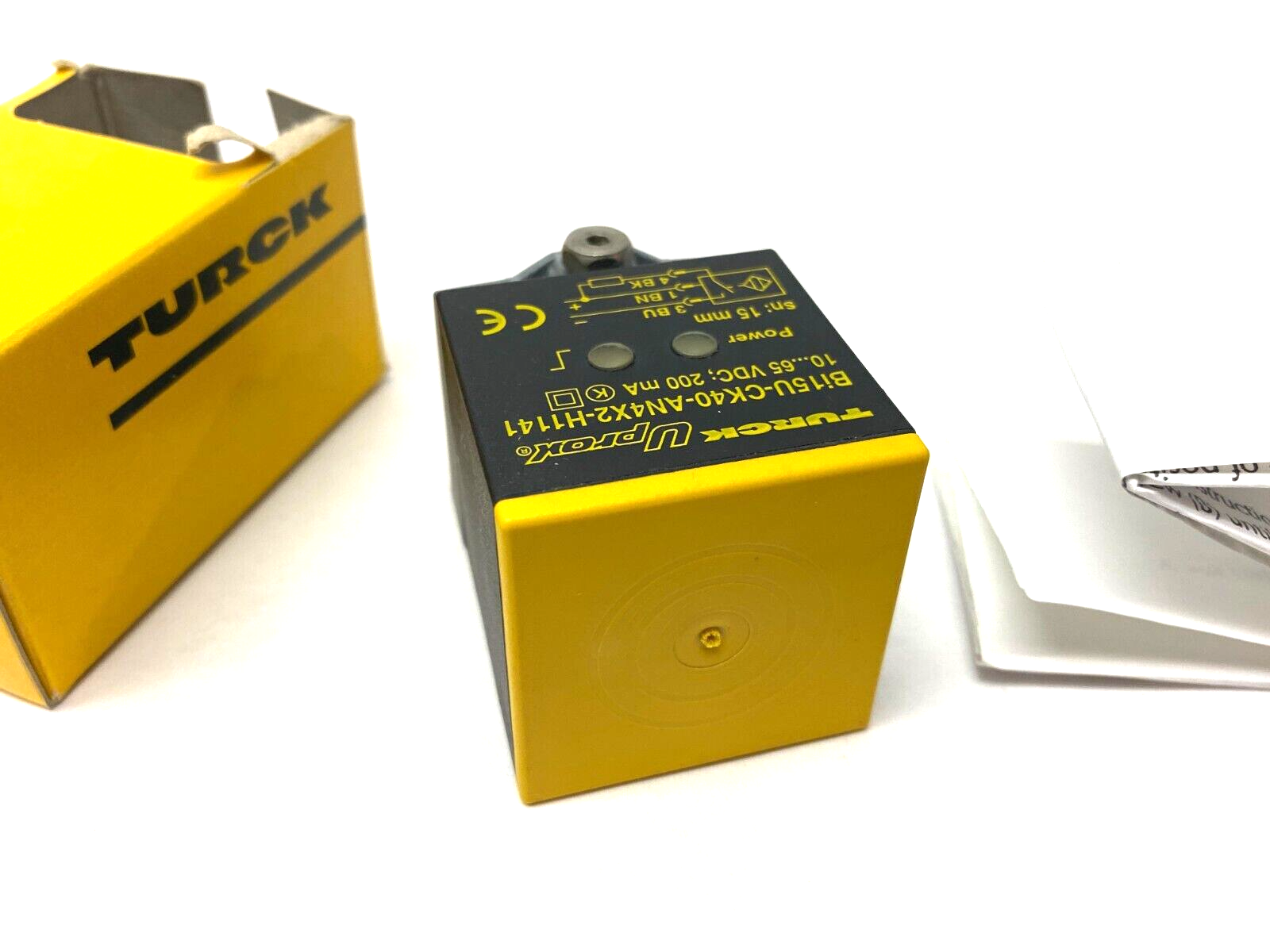 Turck Bi15U-CK40-AN4X2-H1141 uprox 40mm Inductive Cube Sensor 10-65VDC - Maverick Industrial Sales