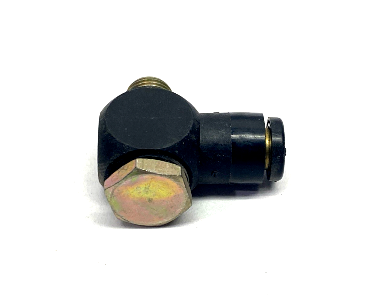 3118 06 10 | Legris Male Swivel Banjo Elbow Push-In Fitting 6mm Tube OD x 1/8 5-PK - New – Open box - Maverick Industrial Sales