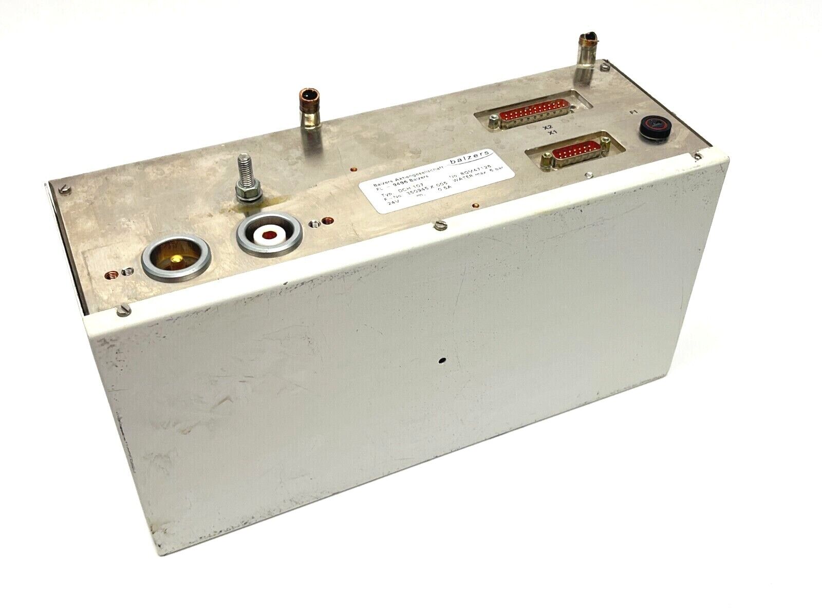 Balzers BGM47126 DCH 107 DC-Chopper 350945 X 005 MISSING FITTINGS - Maverick Industrial Sales
