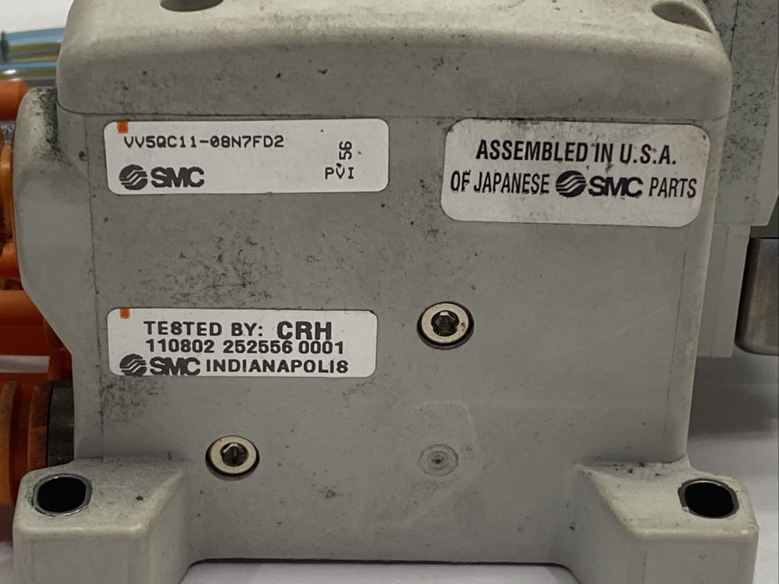 SMC VV5QC11-08N7FD2 Pneumatic Manifold 8-Station w/ 4x VQ1100N-5 4x VQ1400N-51 - Maverick Industrial Sales