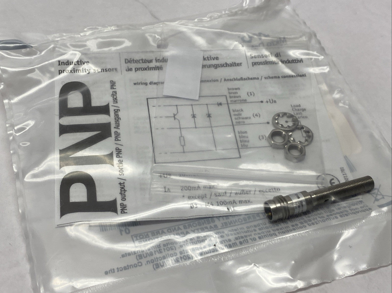 Micro Detectors PD1/CP-1F Inductive Proximity Switch 10-30VDC - Maverick Industrial Sales