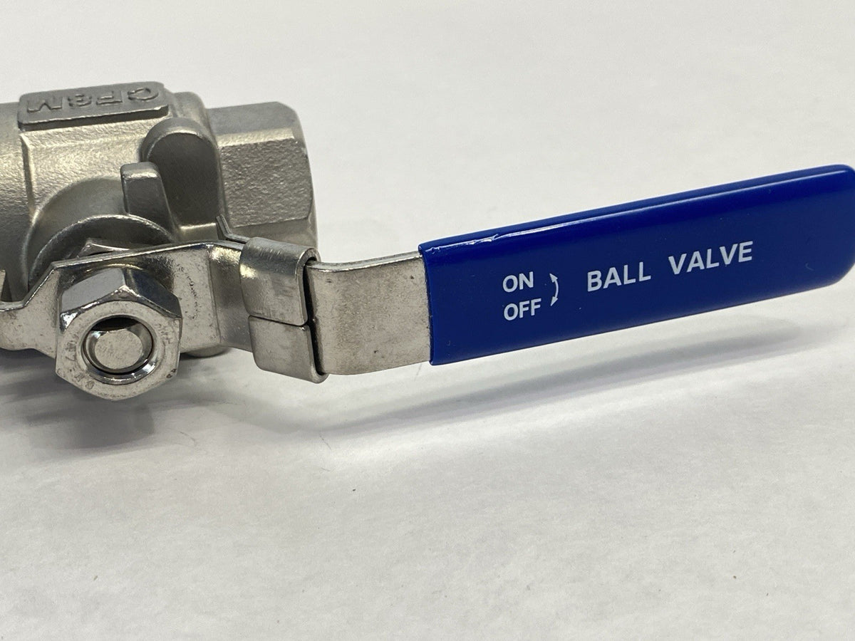 949173 | Midland Industries 2-Piece Ball Valve 1/2" FPT x FPT 2000psi - New – Open box - Maverick Industrial Sales