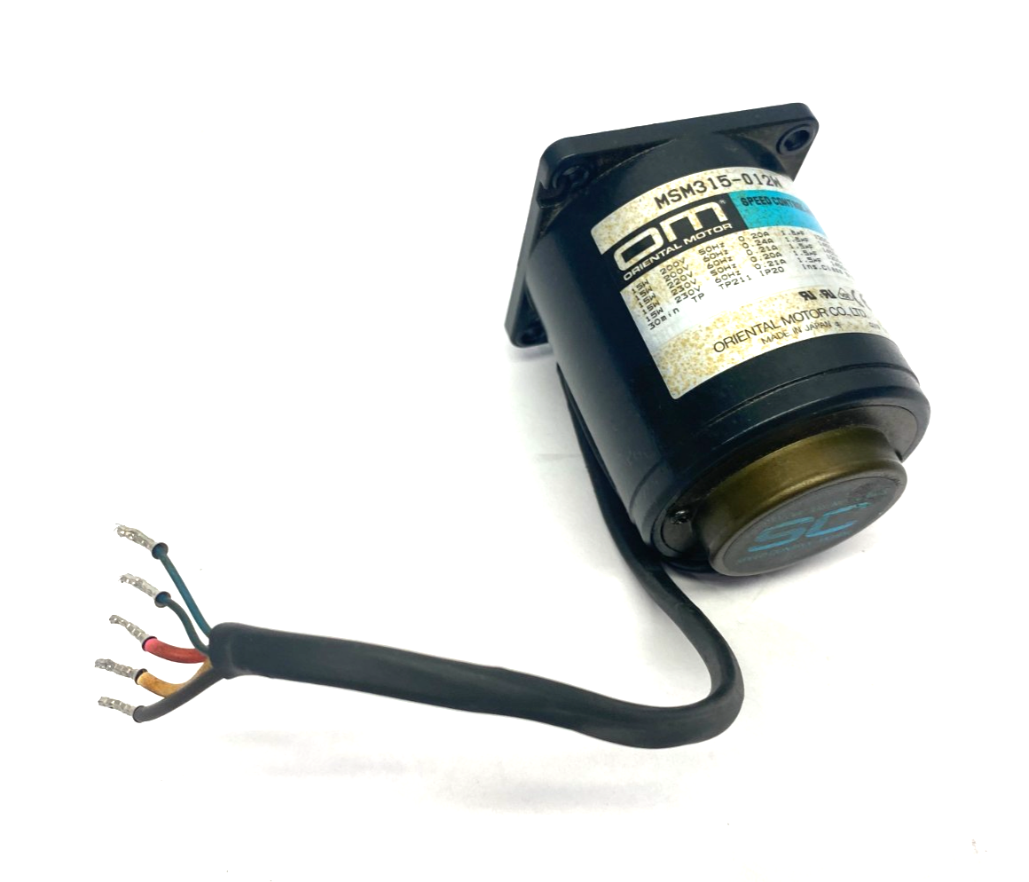 Oriental Motor MSM315-012W Speed Control Motor 200-230V 15W - Maverick Industrial Sales
