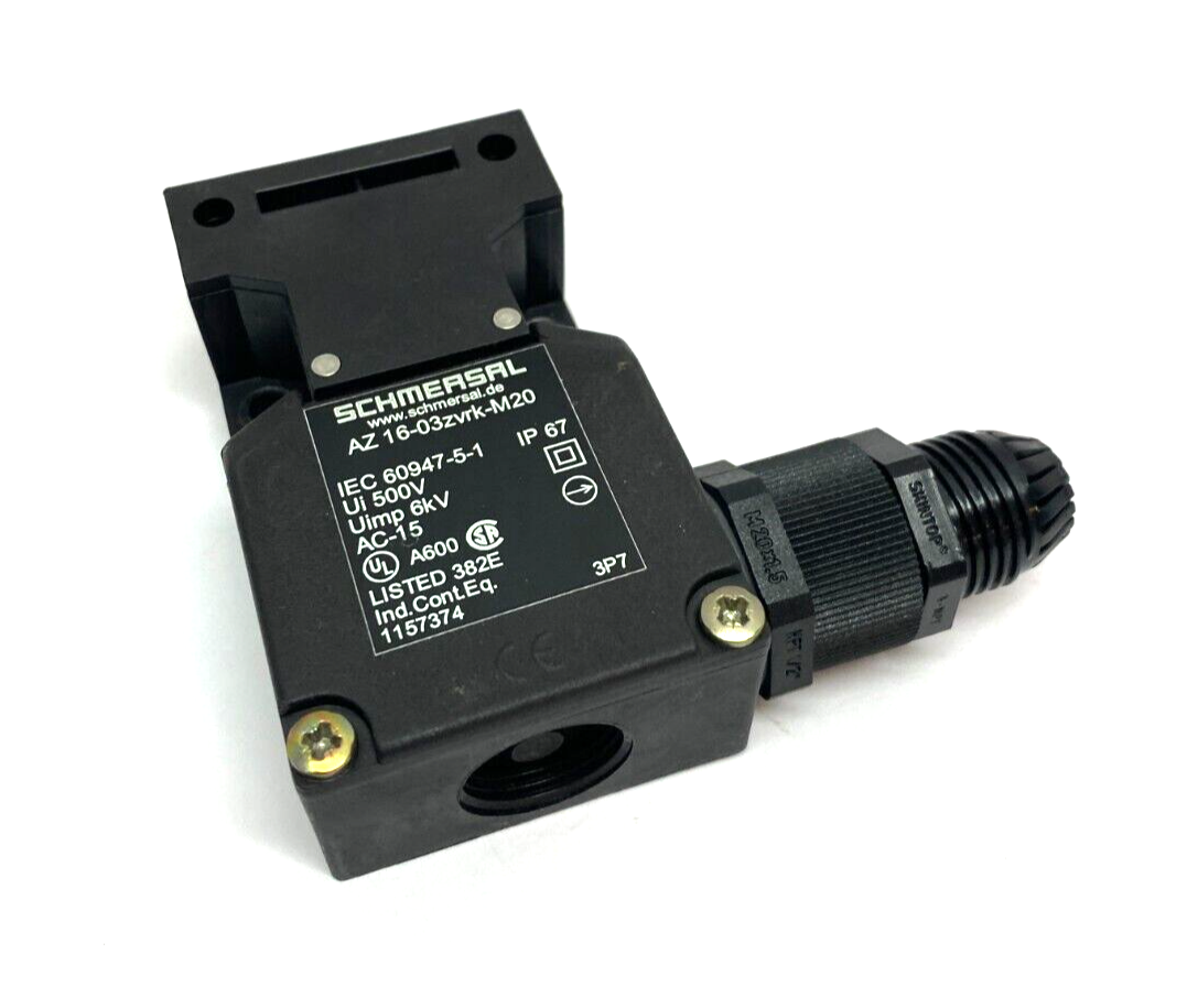 Schmersal AZ16-03zvrk-M20 Safety Interlock Switch Keyed Glass Fibre RIGHT EXIT - Maverick Industrial Sales