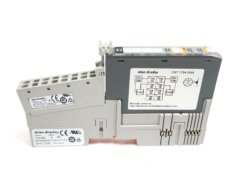 Allen Bradley 1734-OW4 Ser. C POINT I/O 4 Point Digital Output Module w/ Base - Maverick Industrial Sales