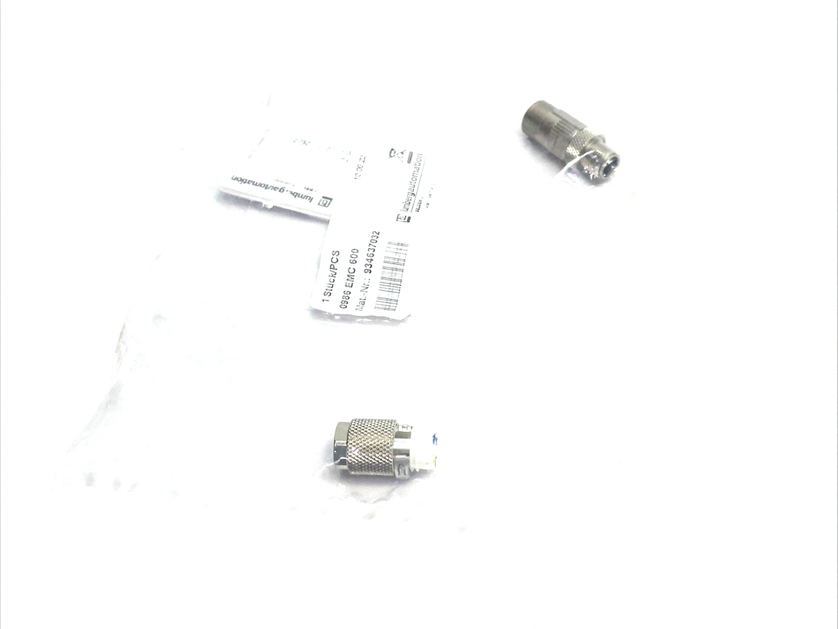 0986 EMC 600 | Lumberg Automation Field Attachable M12 8-pin Connector 934637032 - New - Maverick Industrial Sales