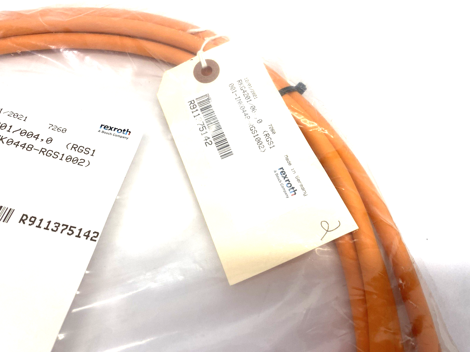 R911375142 | Bosch Rexroth Encoder Cable RKG4201/004,0 (RGS1001-REG0013-RGS1002) - New - Maverick Industrial Sales