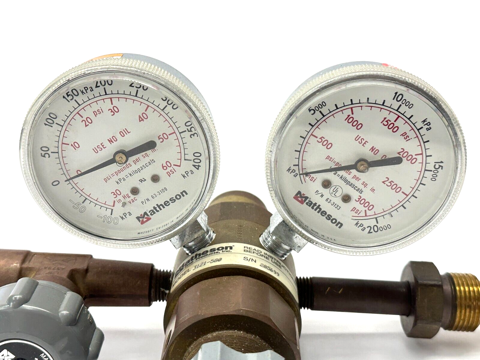 Matheson 3121-580 Dual Stage High Purity Gas Regulator - Maverick Industrial Sales